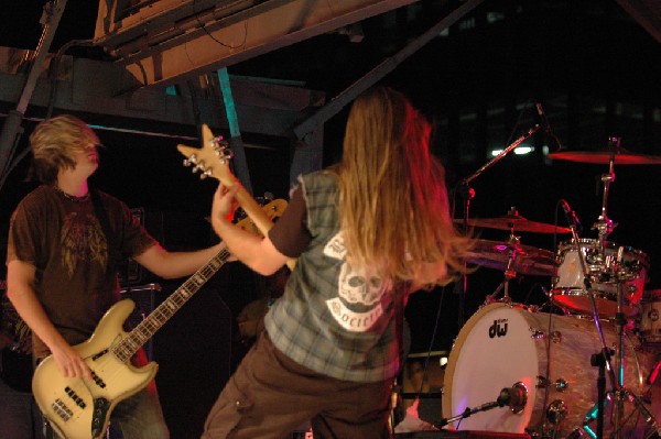 Podunk performs at the Republic of Texas Bike Rally in downtown Austin, Tex