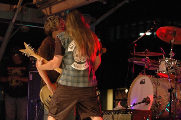 Podunk performs at the Republic of Texas Bike Rally in downtown Austin, Tex