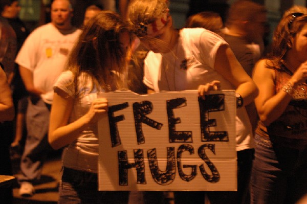 Podunk performs at the Republic of Texas Bike Rally in downtown Austin, Tex