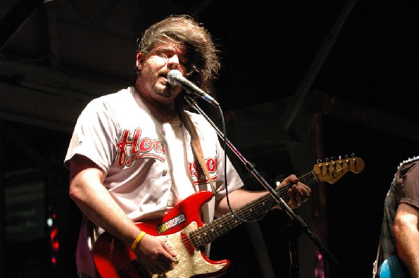 Podunk performs at the Republic of Texas Bike Rally in downtown Austin, Tex