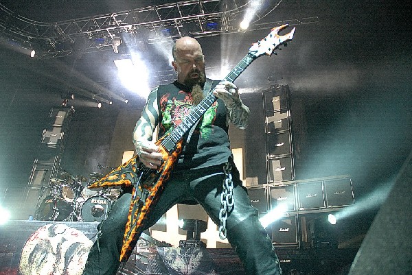 Kerry King and Slayer will play the<br>Verizon Wireless Amphitheater in San Antonio, Sept. 1